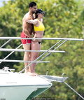 Britney Spears in a bikini on a yacht in Miami - June 08, 2019