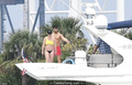 Britney Spears in a bikini on a yacht in Miami - June 08, 2019