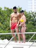 Britney Spears in a bikini on a yacht in Miami - June 08, 2019