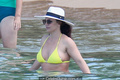 Britney Spears in yellow bikini at the beach in Hawaii - September 10, 2019