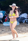 Britney Spears in yellow bikini at the beach in Hawaii - September 10, 2019