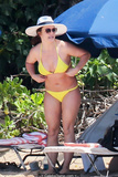 Britney Spears in yellow bikini at the beach in Hawaii - September 10, 2019