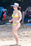 Britney Spears in yellow bikini at the beach in Hawaii - September 10, 2019
