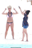 Britney Spears in pink bikini at a beach in Turks and Caicos - June 23, 2019