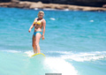 Bonnie Sveen in bikini surfing at Bondi Beach - January 15, 2015