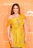 Beyonce Knowles in sexy dress attending Disney's The Lion King European