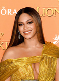 Beyonce Knowles in sexy dress attending Disney's The Lion King European