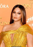 Beyonce Knowles in sexy dress attending Disney's The Lion King European