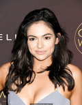 Bethany Mota sexy cleavage in gray dress