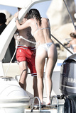 Bella Thorne in bikini on a boat in Sardinia - August 21, 2019