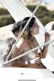 Bella Thorne in bikini on a boat in Sardinia - August 21, 2019