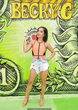 Becky G at an event promoting her new song Dollar in Miami - July 31, 2019