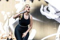 Bebe Rexha sexy preforms at Outside Lands Music Festival at Golden Gate Park in