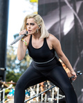 Bebe Rexha sexy preforms at Outside Lands Music Festival at Golden Gate Park in
