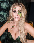 Ashley James cleavage at Halloween Party in London - October 31, 2019