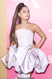 Ariana Grande sexy in short pink dress