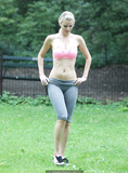 April Rose works out in Central Park - July 10, 2013