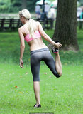 April Rose works out in Central Park - July 10, 2013