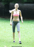April Rose works out in Central Park - July 10, 2013