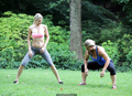 April Rose works out in Central Park - July 10, 2013