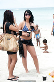 Angelina Pivarnick sexy in bikini on the beach