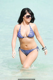 Angelina Pivarnick sexy in bikini on the beach