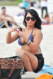 Angelina Pivarnick sexy in bikini on the beach