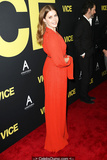 Amy Adams cleavage in long red dress