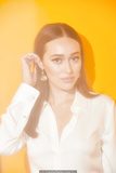 Alycia Debnam-Carey at Pizza Hut Lounge Portraits at San Diego Comic Con - July