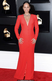 Alicia Keys cleavage in red dress at 61st Annual Grammy Awards in LA - February