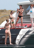 Alicia Vikander and friends in bikinis on a boat in Spain - May 23, 2019