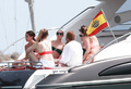 Alicia Vikander and friends in bikinis on a boat in Spain - May 23, 2019