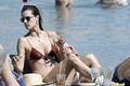 Alessandra Ambrosio in bikini on a beach in Mykonos - July 13, 2019