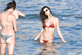 Alessandra Ambrosio in bikini on a beach in Mykonos - July 13, 2019