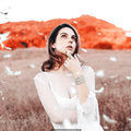 Adelaide Kane in nature photoshoot by Natasha Wilson - July 2018