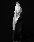 Ashley Benson naked black--white photoshoot by Nicholas Maggio - December 2019