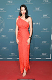 Adriana Lima in red dress at IWC Schaffhausen Gala in Geneva - January 15, 2019