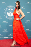 Adriana Lima in red dress at IWC Schaffhausen Gala in Geneva - January 15, 2019