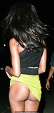 Charley Uchea upskirt shows her nude ass paparazzi photo
