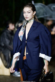 Gigi Hadid runway at Lanvin Ready to Wear fashion show in Paris - September 25,