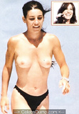 Italian  musician Paola Turci topless paparazzi photos