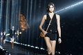 Kaia Gerber walks runway at Saint Laurent Womenswear fashion show in Paris -