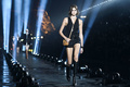 Kaia Gerber walks runway at Saint Laurent Womenswear fashion show in Paris -