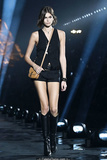 Kaia Gerber walks runway at Saint Laurent Womenswear fashion show in Paris -