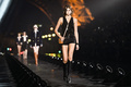 Kaia Gerber walks runway at Saint Laurent Womenswear fashion show in Paris -