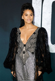 Zazie Beetz legs and cleavage at Joker premiere in LA - September 28, 2019
