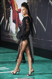 Zazie Beetz legs and cleavage at Joker premiere in LA - September 28, 2019