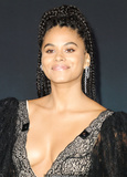 Zazie Beetz legs and cleavage at Joker premiere in LA - September 28, 2019