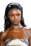 Leomie Anderson walking the runway for Cong Tri during NYFW - September 09, 2019