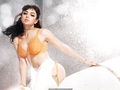 Charli XCX in sexy lingeries for Agent Provocateur 'Saddle Up, Santa!' Campaign
